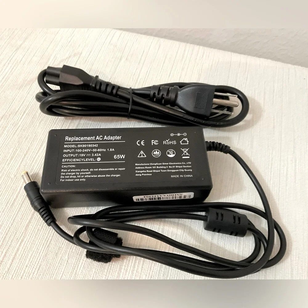 ⚡️HP⚡️New 65W 19V 3.42A AC Adapter charger Power Supply Cord for Acer Chromebook